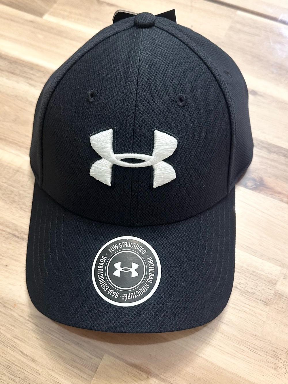 Under Armour Black Visor with White Logo. Brand new